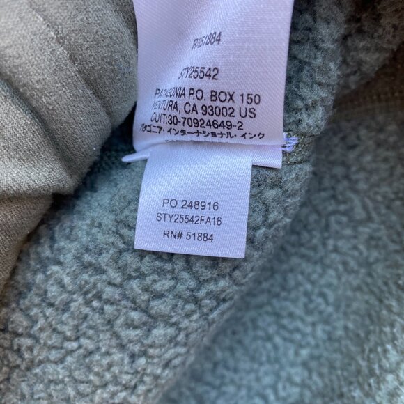 Women's Patagonia Better Sweater Fleece Jacket Olive Green 25542 - Picture 3 of 3
